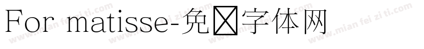 For matisse字体转换